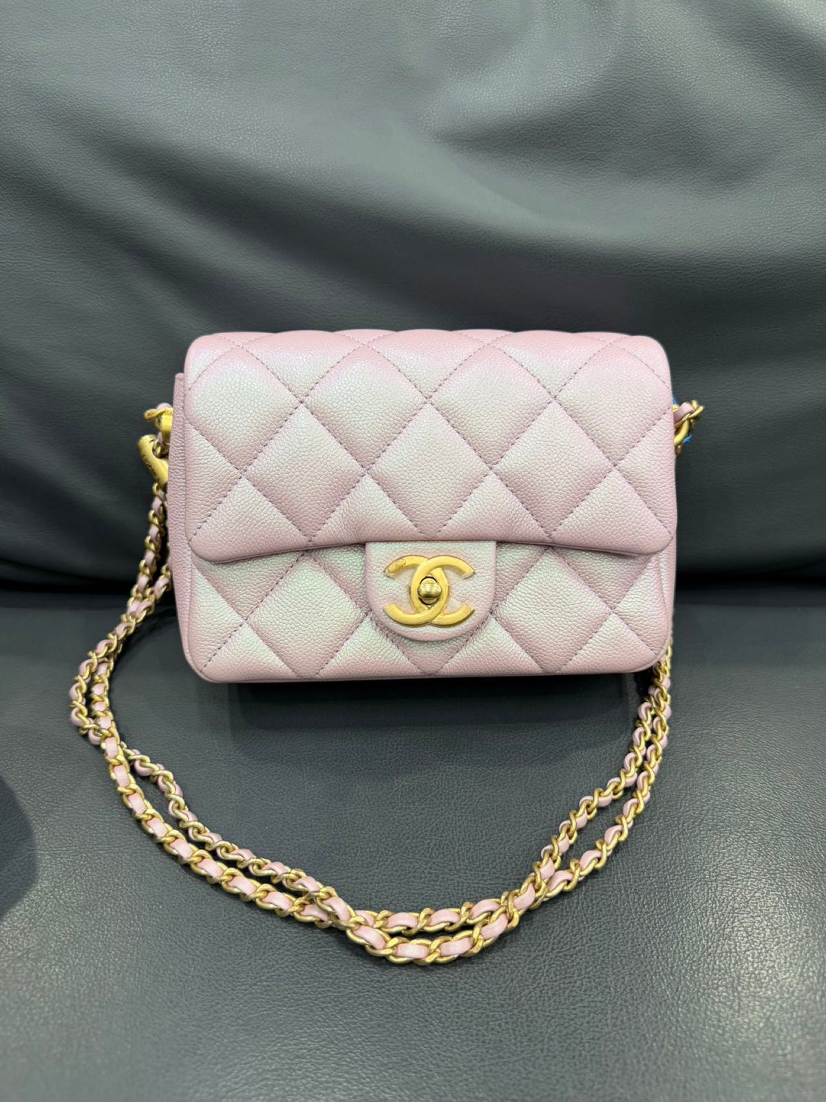 Chanel My Perfect Mini Flap - Purple / Blue Iridescent image 1