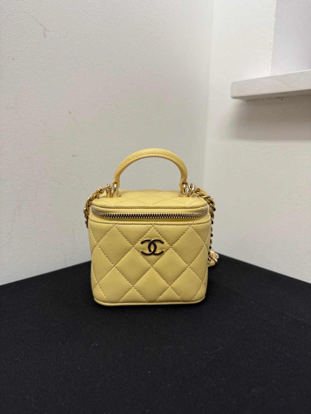 Chanel Trendy CC Vanity Leather Handbag - Yellow image 1