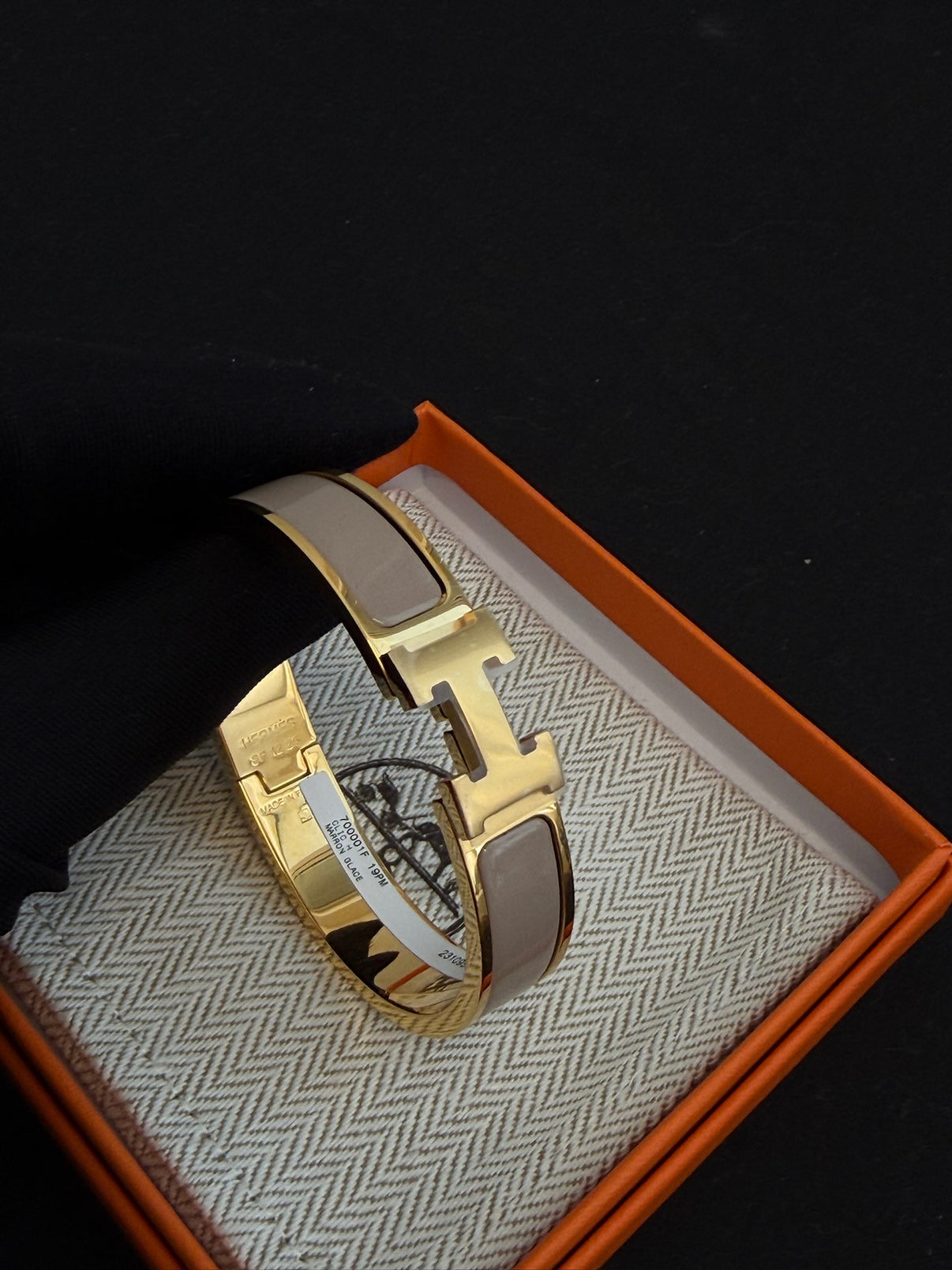 Hermes Clic H Bracelet Grey image 1