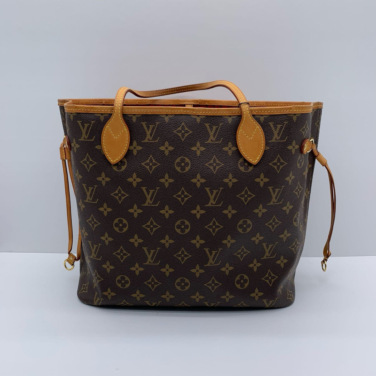 Louis Vuitton Neverfull MM Monogram Red Interior Tote Bag image 2