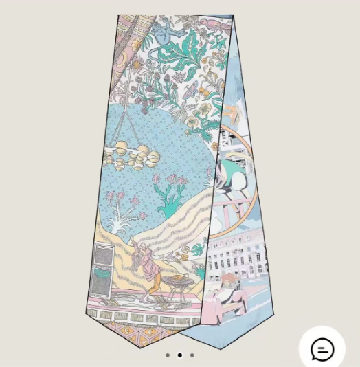 Hermes Le Premier Chant Wow silk scarf main image